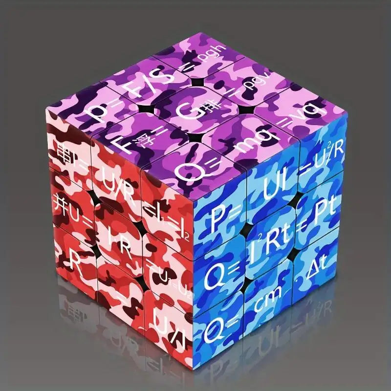 Educational Gift UV Print Educational Magic Cube, Charming Chemical Elements, Physical Formula 3*3 Magic Cube, Great Gift For Fr